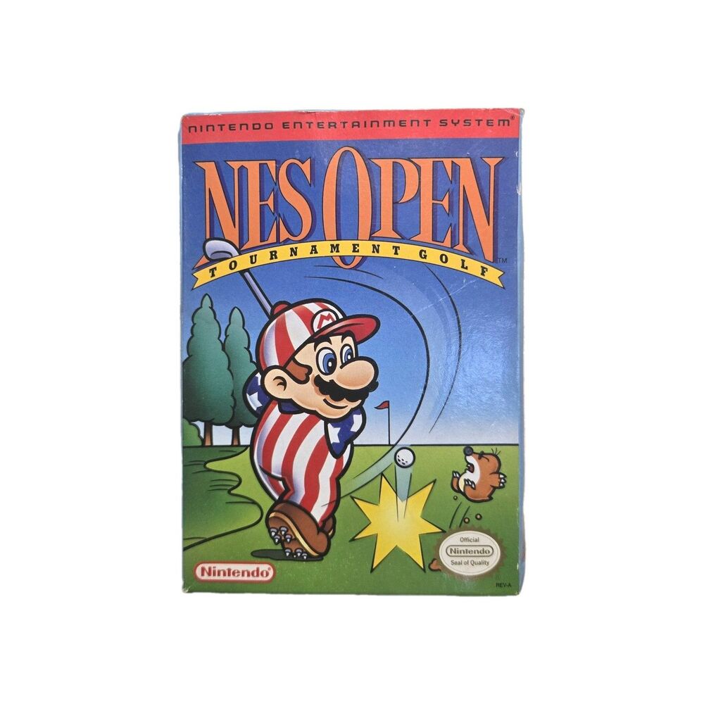 Nintendo NES Open Tournament Golf With Box Tested
